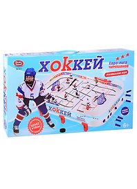 Игра настольная Хоккей, поле 65*40,5см, в наборе 34 предм., кор.