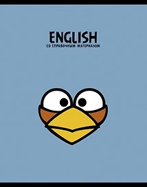 Тетрадь 48л кл. ТЕМА "ANGRY BIRDS" Английский язык выб.лак, справ.мат-лы, Hatber