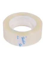 Лента клейкая прозрачная, 19 мм, 33 метра