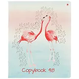 Тетрадь в клетку Альт, "Фламинго!", 48 листов, в ассортименте