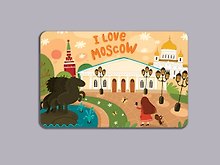 Магнит I love Moscow, селфи в Александровском парке (Москва) (1120/30)