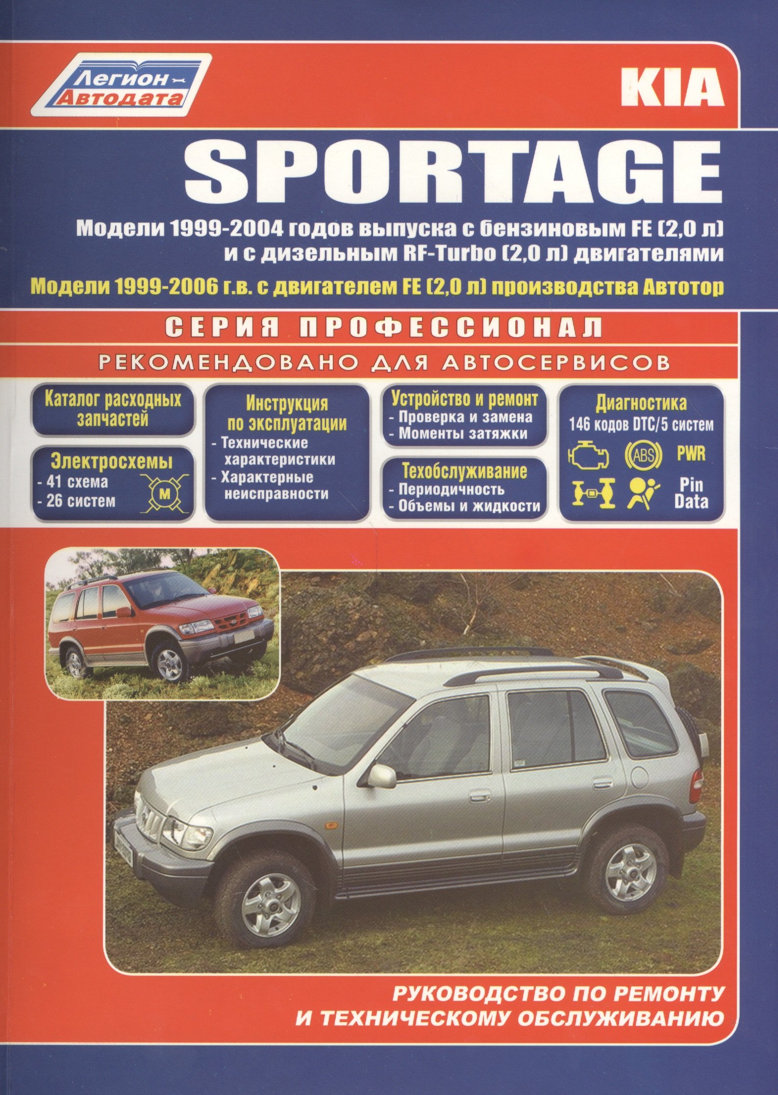 

Kia Sportage Модели 2WD&4WD 1999-2004 г вып. с бенз. FE (2,0)…(мПрофессионал)