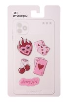 3D стикеры Cherry girl (5 шт)