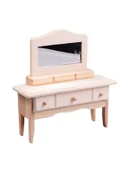 Мини мир Заготовка Трюмо с зеркалом 8,6*2,7*10,3 см (дерево) (пакет) (11-02765-B17)