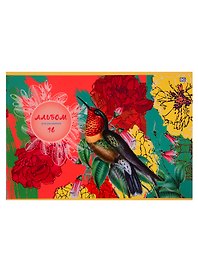Альбом для рисования «Paradise bird» BG А4, 16 листов, скрепка, в ассортименте