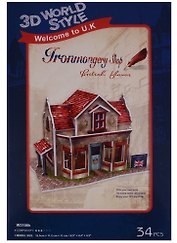 Конструктор 3D Здания Англия Ironmongery Shop (W3108h) (11069103) (34 дет.) (16,5х11,2х11см) (