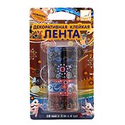 Клейкая лента , Action, декоративный,18мм*3м*4шт, в блистере