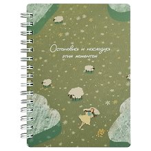 Записная книжка «Dreamer. Овечки» А6, 80 листов в клетку, спираль, Be Smart