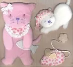 Наклейки, DECORETTO, Наклейки для дома,"Игрушки-наклейки "Котята и мышка" BF 8015