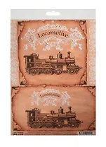 Декупажная карта Локомотив (S-021) (упаковка)