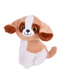 Мягкая игрушка Щенок с длинными ушками коричневый, 20см
