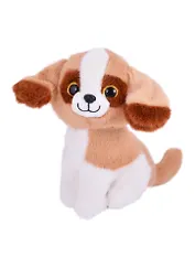 Мягкая игрушка Щенок с длинными ушками коричневый, 20см