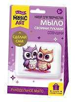 Набор для изготовления мыла. Рукодельное мыло с картинкой "Совушки"