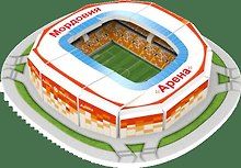 Сборная модель, 3D пазл, стадион Мордовия Арена, Саранск, 10 дет., 7,1*7,7*1,8см