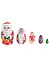 Матрёшка «Дедушка Мороз», 5 фигур, 8 см - 1