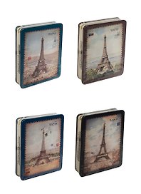 Блокнот Париж металлическая обложка (крафт) (10х15) (LLZA61280-3070D) (12078500)