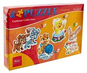 Пазл. Пушистые малыши. 3-4-5-6 элементов. 20х14см. -М: Хатбер-М, ПЗ5_11473 457595 - 0