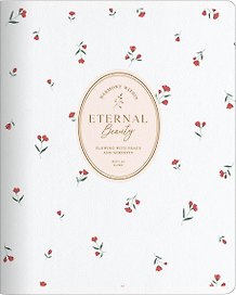Тетрадь 48л кл. "Posy", белый, карт.обл., микротекстурирование, ламинация, тиснение золотой фольгой, скрепка