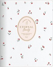 Тетрадь 48л кл. "Posy", белый, карт.обл., микротекстурирование, ламинация, тиснение золотой фольгой, скрепка
