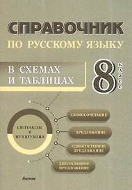 Справочник по русскому языку в схемах и таблицах. 8 класс. Справочник для учащихся