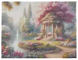 Алмазная мозаика. Классическая с подрамником, с полным заполнением. Волшебный сад 30х40, 30 цветов