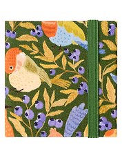 Скетчбук 60*60 20л "Птицы", 300г/м2, тв. обл., резинка