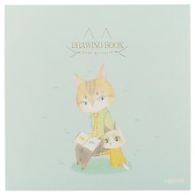 Скетчбук «Кот и котёнок», 160 страниц, 21 х 21 см