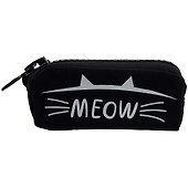 Пенал с большой молнией "Meow", 21.5 х 10.5 см - 1