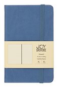 Записная книжка «Летние сумерки» синий, А6, 96 листов в клетку, экокожа, Joy Book - 0
