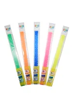 Линейка 30см пластик "Neon", подвес, ассорти, Sivo