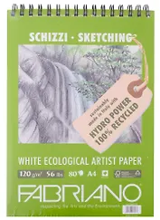 Блокнот для зарисовок 21*29,7см 80л "Disegno Ecologico per Artisti" спираль, 120г/м2, Fabriano 