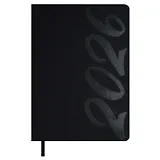 Ежедневник датированный 2026 год, А5, 176 листов, "Софт-тач", черный