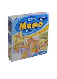 Развивающая игра, Мемо, "Игрушки"