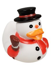 Игрушка для купания LiLaLu Уточка снеговик
