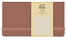 Планинг недат. 64л "Joy Book" горячий шоколад, карманный, иск.кожа 7Б, скругл.углы, тонир.блок, резинка, офсет, ляссе