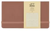Планинг недат. 64л "Joy Book" горячий шоколад, карманный, иск.кожа 7Б, скругл.углы, тонир.блок, резинка, офсет, ляссе