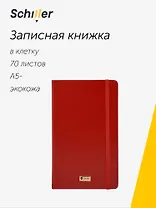 Книга для записей А5- 70л кл. "Universal" красная, инт.переплет, Schiller
