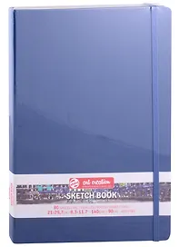 Блокнот для зарисовок 21*30см 80л "Art Creation" 140г/м2, 7БЦ, Синий морской, Fabriano 