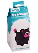 Набор для творчества, Школа талантов, Игрушка из меховых палочек Пушистик Черныш - 1