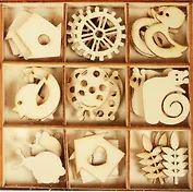 Набор деревян. эл./кор. Насекомые (45эл/уп) (11-02717-L4)