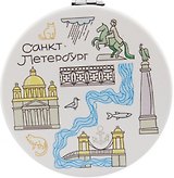 Зеркало мягкое 70мм "СПб. Тетрис"