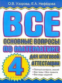 Все основные вопросы по математике  для итоговой аттестации. 4кл.