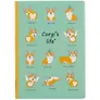 Блокнот «Corgis life», 192 стр, А5