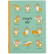 Блокнот «Corgis life», 192 стр, А5