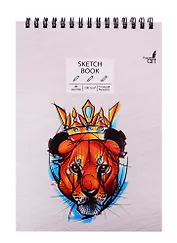 Скетчбук А5 40л "SKETCHBOOK. The king", 100г/м2, евроспираль