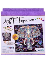 Арт-терапия. Алмазные узоры. Мудрый слон. 20*20см Арт.06422