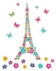 Наклейки, DECORETTO, Наклейки для дома,"Эйфелева башня" B 2048