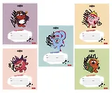 Тетрадь в клетку Hatber, "Смешарики", 18 листов, в ассортименте