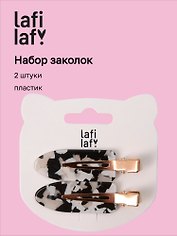 Набор заколок «Черно-белый принт», пластик, 2 штуки, Lafilaf