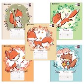 Тетрадь в клетку Brauberg «Cute fox» 18 листов - 1